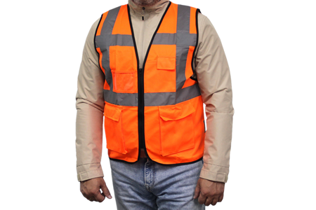 Safety Vest With  Reflective Tape