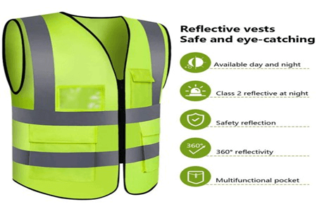 reflective vests safe and eye-catching