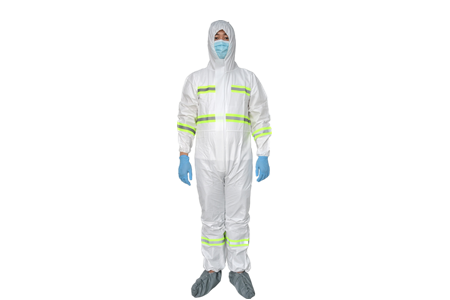 Microporous Coverall Type 5 6 with Reflective Tape