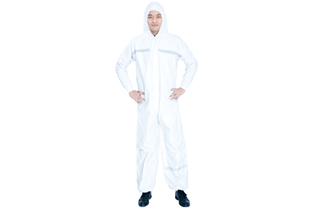 PE laminated non woven coverall