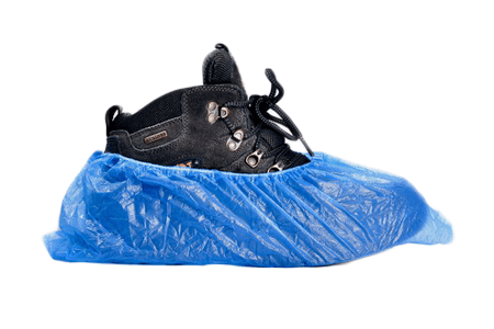 Blue CPE Shoe Covers